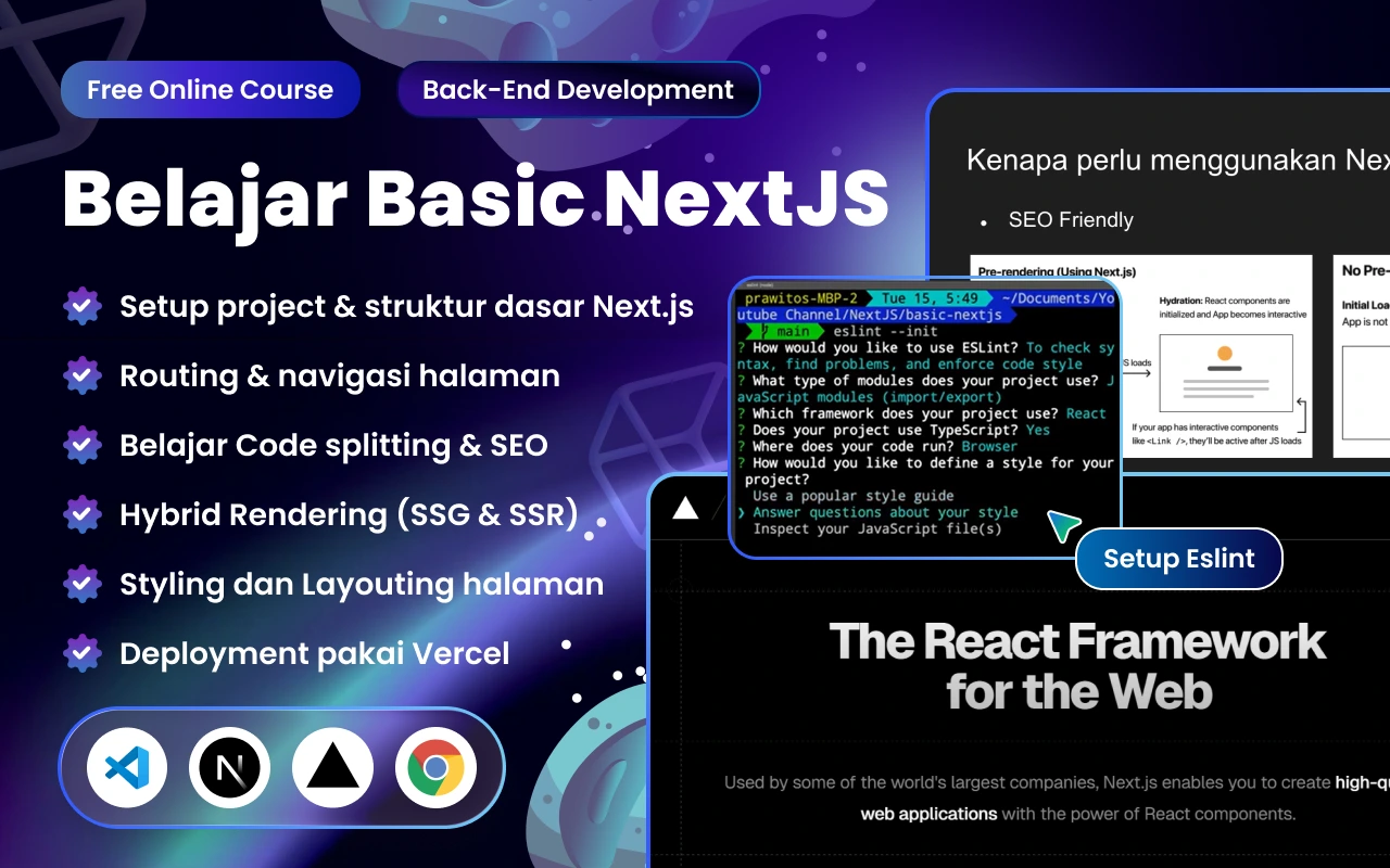 Kelas NextJS Basic di BuildWithAngga